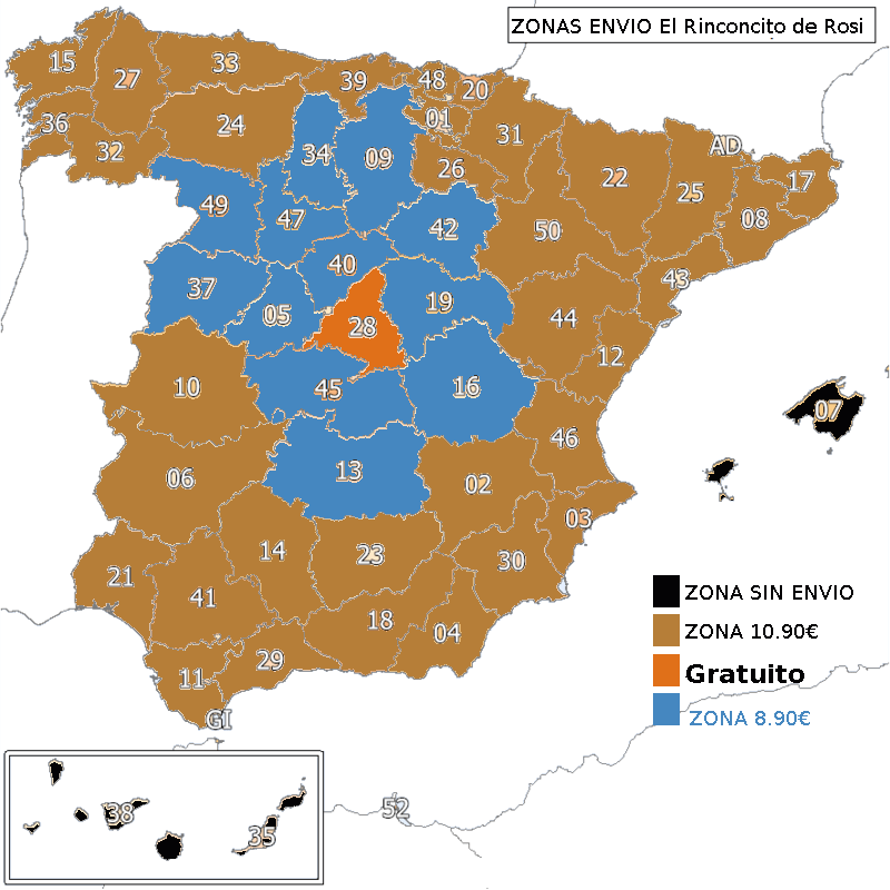MERCADITO EL RINCONCITO DE ROSI GASTOS ENVIO